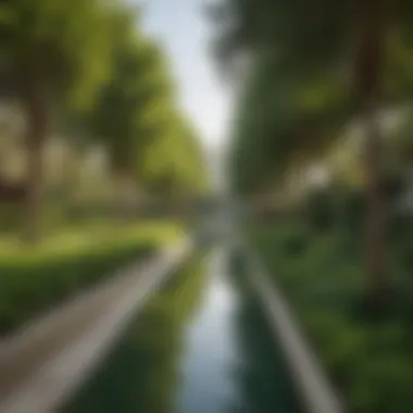 Serene Green Spaces in Al Nahda Lush green park in Al Nahda providing a serene escape in the city