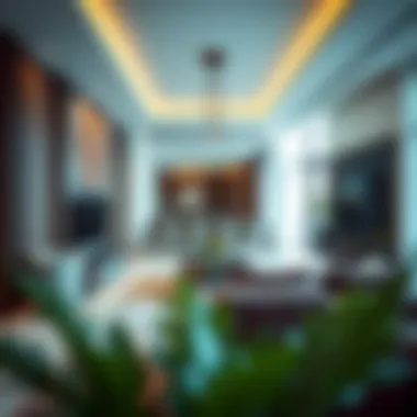 Elegant Interior Design of H Residence Living Space Luxurious living space inside H Residence featuring elegant design