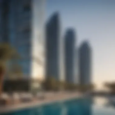 Architectural beauty of Jumeirah Beach Residence buildings