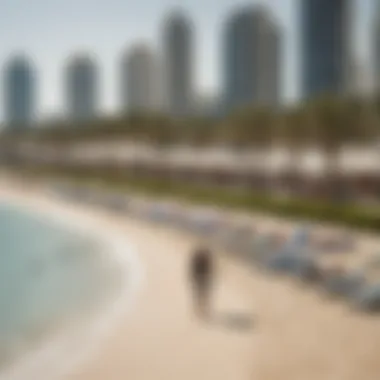 Recreational activities along Jumeirah Beach