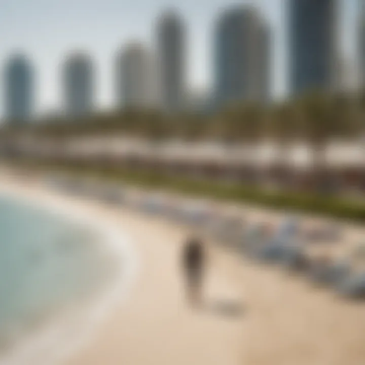 Recreational activities along Jumeirah Beach