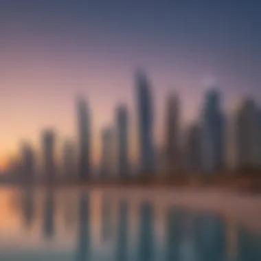 The Majestic Skyline of Jumeirah Beach Residence Stunning view of Jumeirah Beach Residence skyline