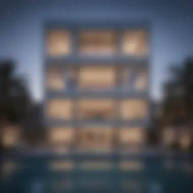 Architectural Facade of Luna Residence Stunning architectural facade of Luna Residence showcasing modern design