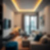 Modern studio apartment interior in Deira