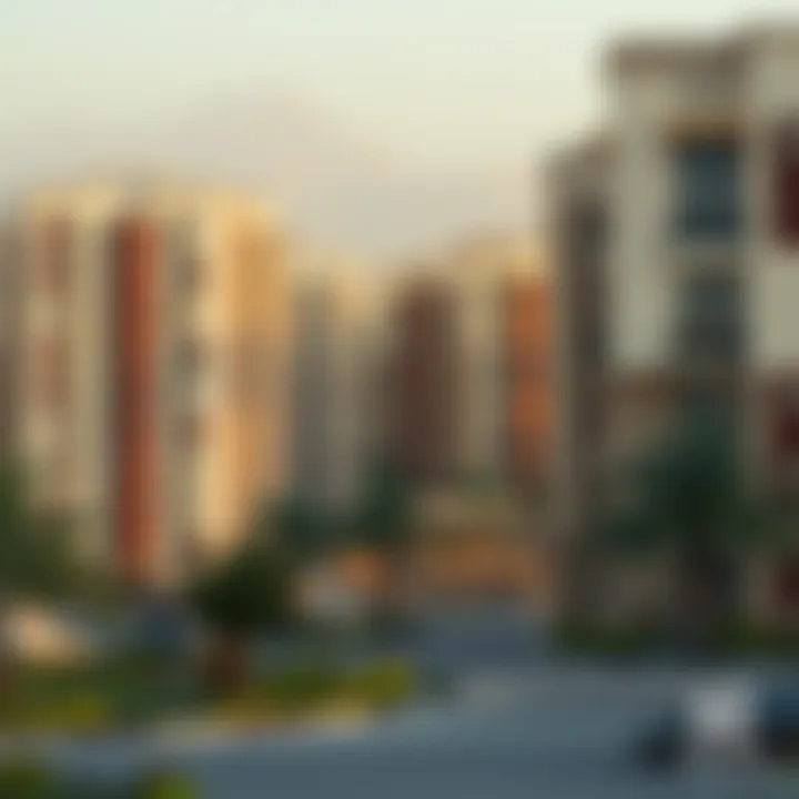 Stunning view of residential buildings in Muhaisnah 4