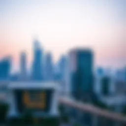 Stunning skyline view of NBD Satwa showcasing modern architecture