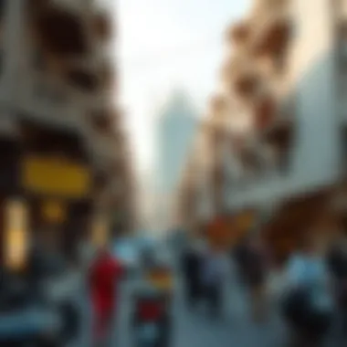 Cultural Essence of NBD Satwa Vibrant street scene in NBD Satwa highlighting local culture and lifestyle