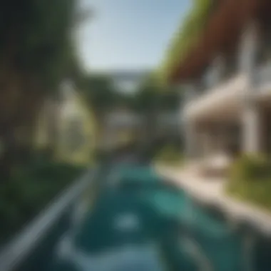 Stunning Pool Area at Ocean House Stunning pool area surrounded by lush greenery at Ocean House