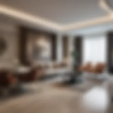 Elegant Interior Design of Pagani Apartments Luxurious interior of a Pagani Apartment featuring elegant furnishings and contemporary decor