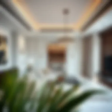 Elegant interior design of Palm Tower residence