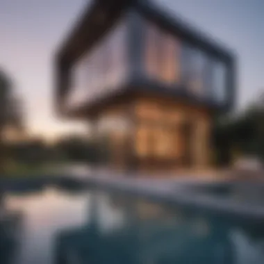 Modern Architecture of a Paramount Residence Modern architectural features of a paramount residence building