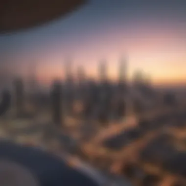 Stunning Skyline from a Prime Balcony Stunning skyline view from a prime residential balcony in Dubai