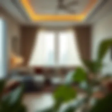 Cozy Living Space in Al Khail Gate A cozy living room setup in an Al Khail Gate rental