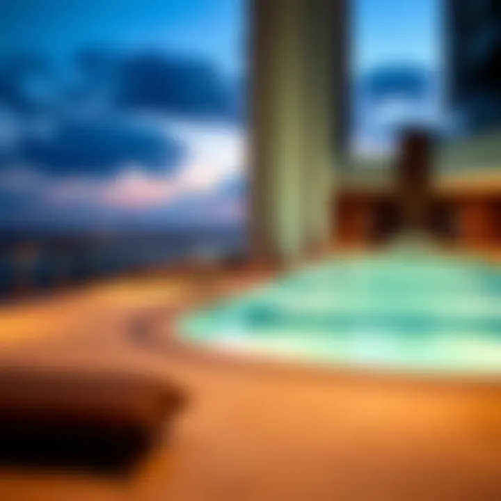 Amenities including the swimming pool and gym at Salon Sky View Tower Marina