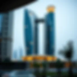 Stunning view of a platinum building in Dubai showcasing modern architecture