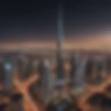 Panoramic View from Damac Rotana Panoramic view of Dubai from Damac Rotana