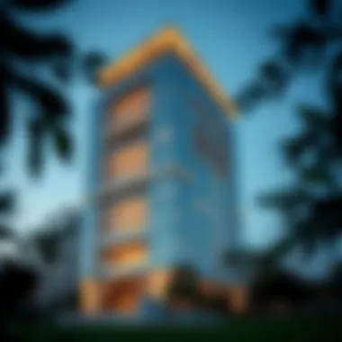 DaVinci Tower Exterior Architecture Exterior view of the DaVinci Tower showcasing its modern architecture
