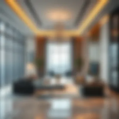 Interior Luxury of DaVinci Tower Penthouse Luxurious interior of a penthouse in the DaVinci Tower