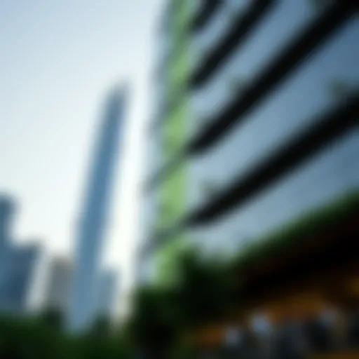 Stunning facade of the Green Tower showcasing its innovative design
