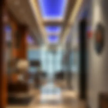 Contemporary Interior Design in Talal Building Interior hallway of Talal Building highlighting contemporary design elements