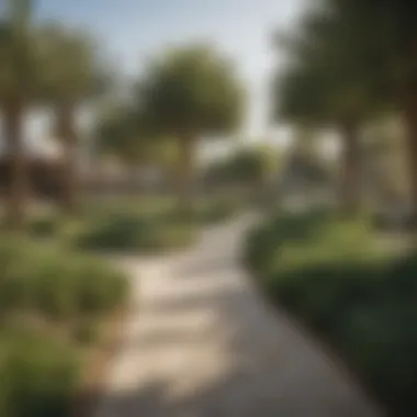 Community Park in Zabeel A picturesque park in Zabeel showcasing community life