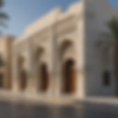 Architectural Beauty of Zayed First Street Architectural details of a historic building along Zayed First Street