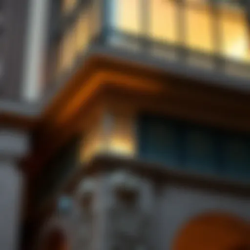 Architectural detail of the Faltaat Building