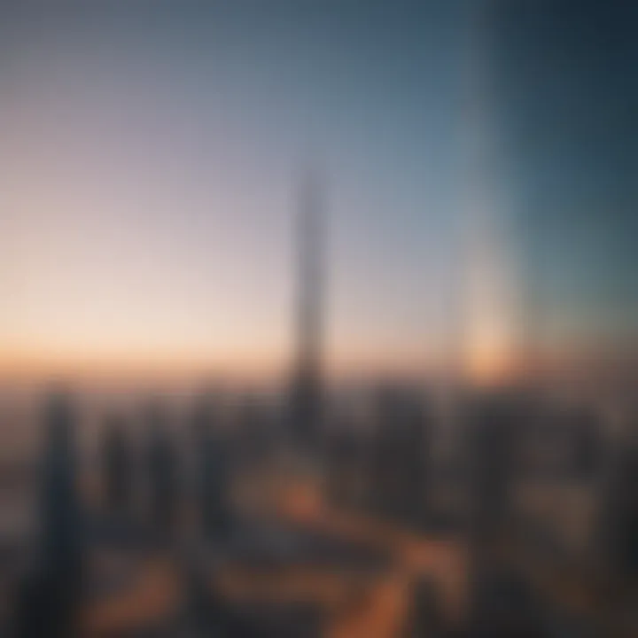 Stunning skyline views over Dubai