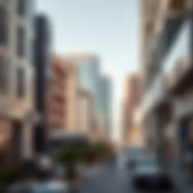 Urban environment of Hamilton Dubai depicting a blend of culture and modernity.