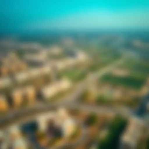 Aerial view of Happy Valley showcasing residential buildings and green spaces