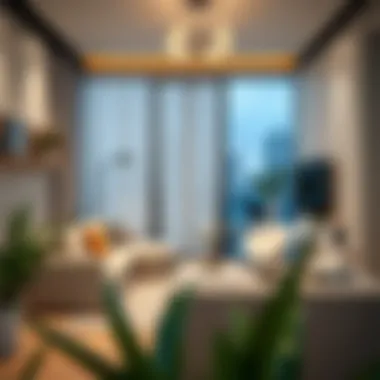 Comfortable living space in a BHK apartment