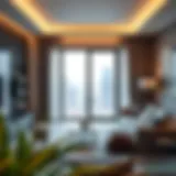 Stunning view of a luxury BHK apartment in Dubai