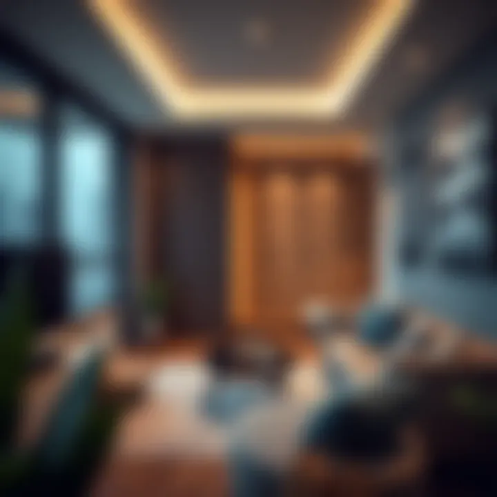 Modern amenities in a BHK apartment