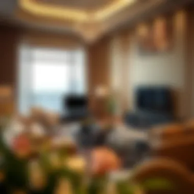 Luxurious Living Space at Jannah Hotel Apartments Luxurious living area in Jannah Hotel Apartment