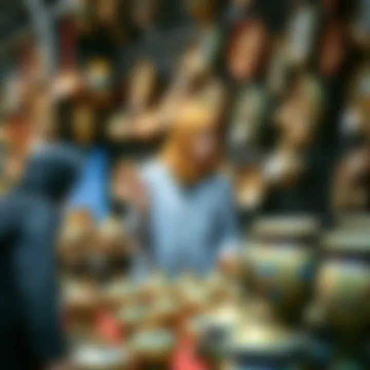 Local artisans displaying their crafts at Jmart Al Quoz