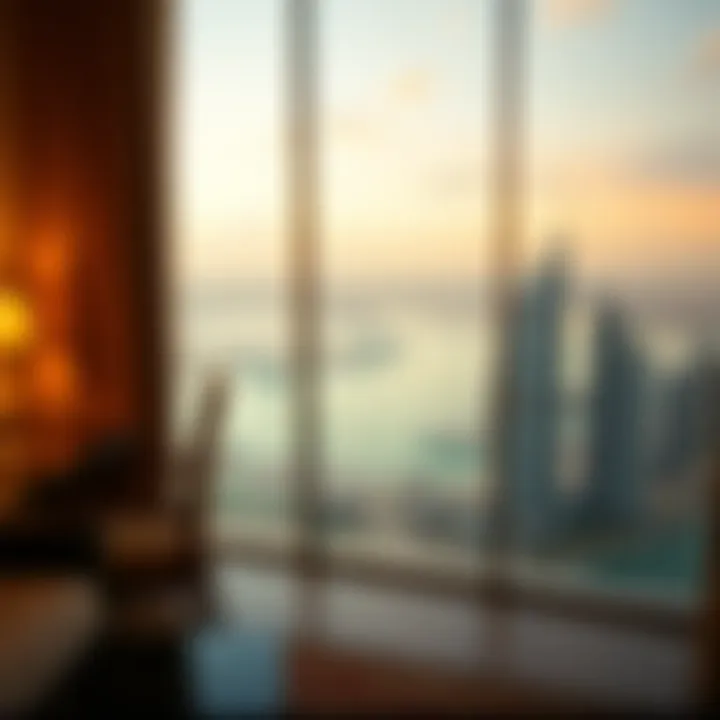 Panoramic skyline view from Marina Crown Tower highlighting the Dubai Marina