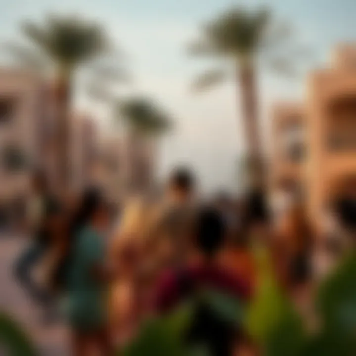 Vibrant community atmosphere around Marjan Island