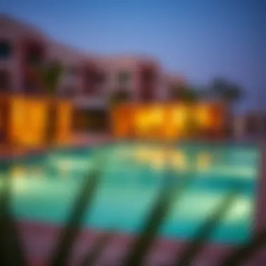 Outdoor Swimming Pool at Mercure Suites Outdoor swimming pool at Mercure Suites with relaxing atmosphere