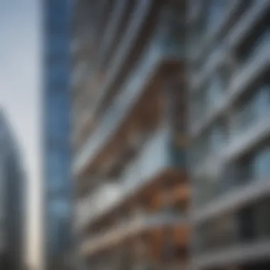 Architectural Marvel of Address Downtown Detail of the architectural design of Address Downtown Dubai
