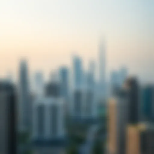 Stunning skyline view of Dubai apartments