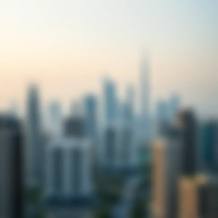 Stunning skyline view of Dubai apartments