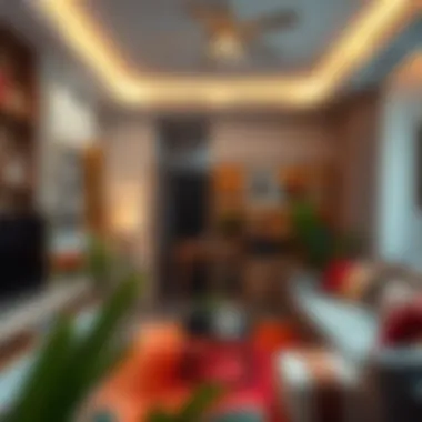 Vibrant Apartment Living in Bur Dubai A cozy apartment interior reflecting the vibrant lifestyle of Bur Dubai