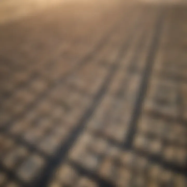 Aerial view of Dubai highlighting various neighborhoods