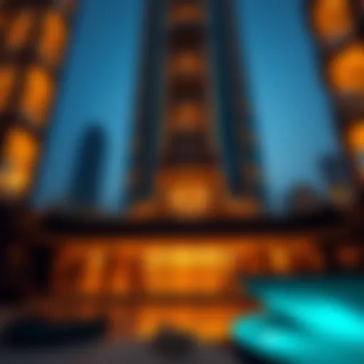 Architectural view of Nobles Tower highlighting its modern design