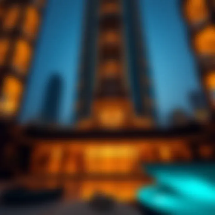 Architectural view of Nobles Tower highlighting its modern design