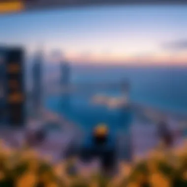 Stunning Panoramic View from Omniyat One Palm Terrace Panoramic view from a terrace at Omniyat One Palm