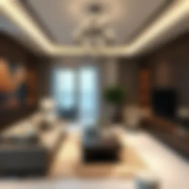 Luxurious interior design of a Pacific Apartment