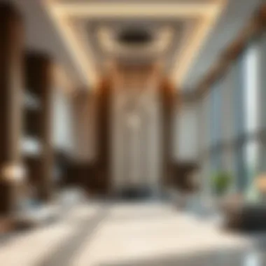 Modern Design of Park View Tower Lobby Luxurious lobby area of Park View Tower highlighting modern design