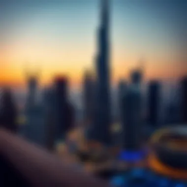Dubai Skyline: A View of Opportunity Vibrant Dubai skyline at dusk