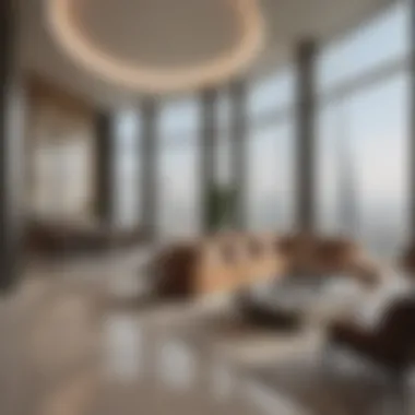 Luxurious interior of a Burj Khalifa apartment